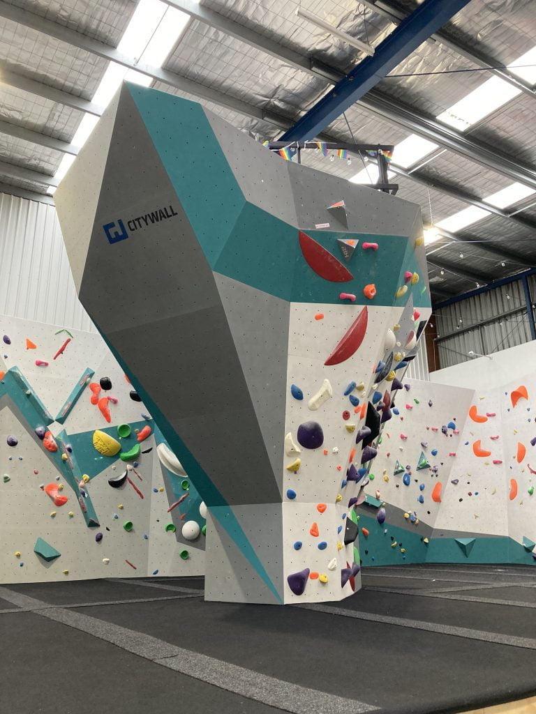 Climbing Walls 9 Overhanging prow at Climb West, Melbourne