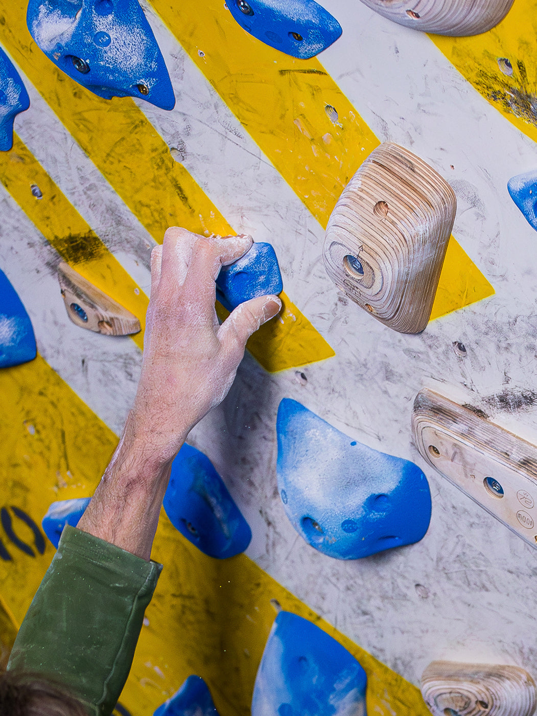 Hands on MoonBoard holds